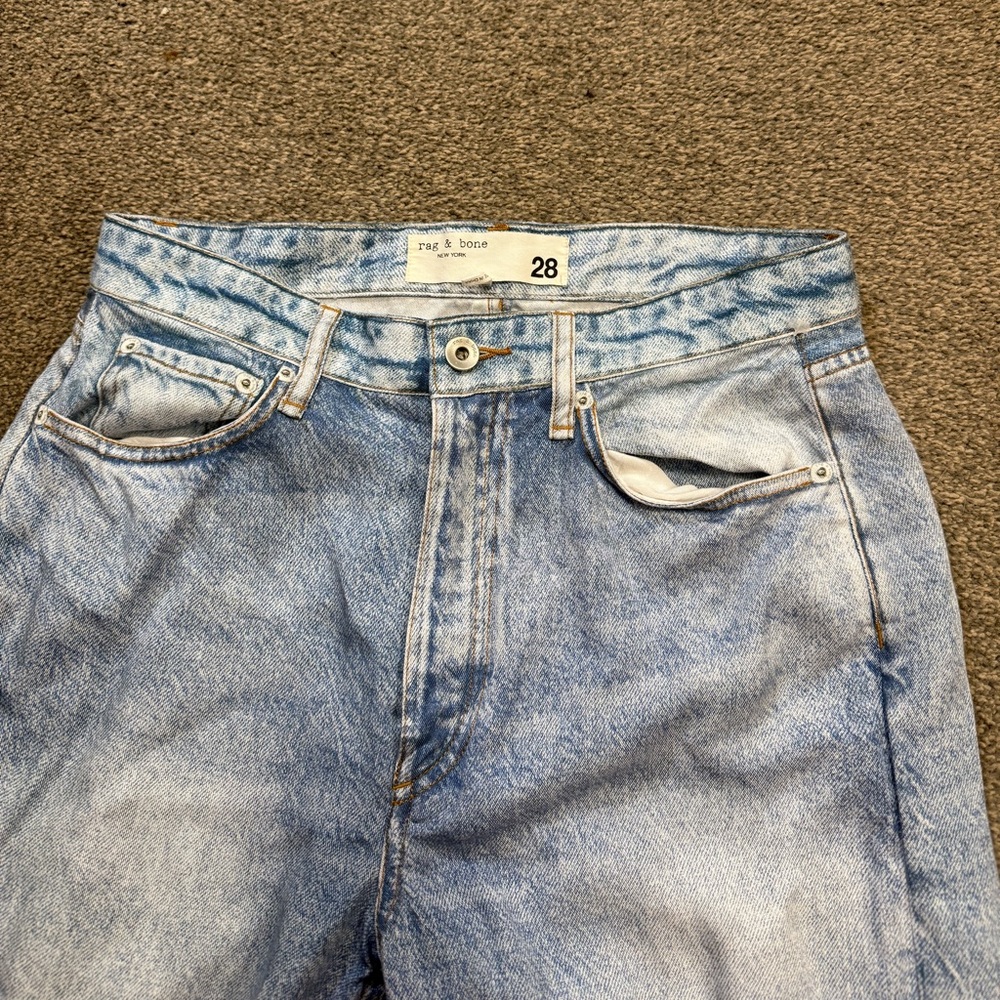 Rag & Bone The Viral Sweatpants/ Jeans Miramar Shea High Rise Relaxed size 28 - Picture 11 of 12